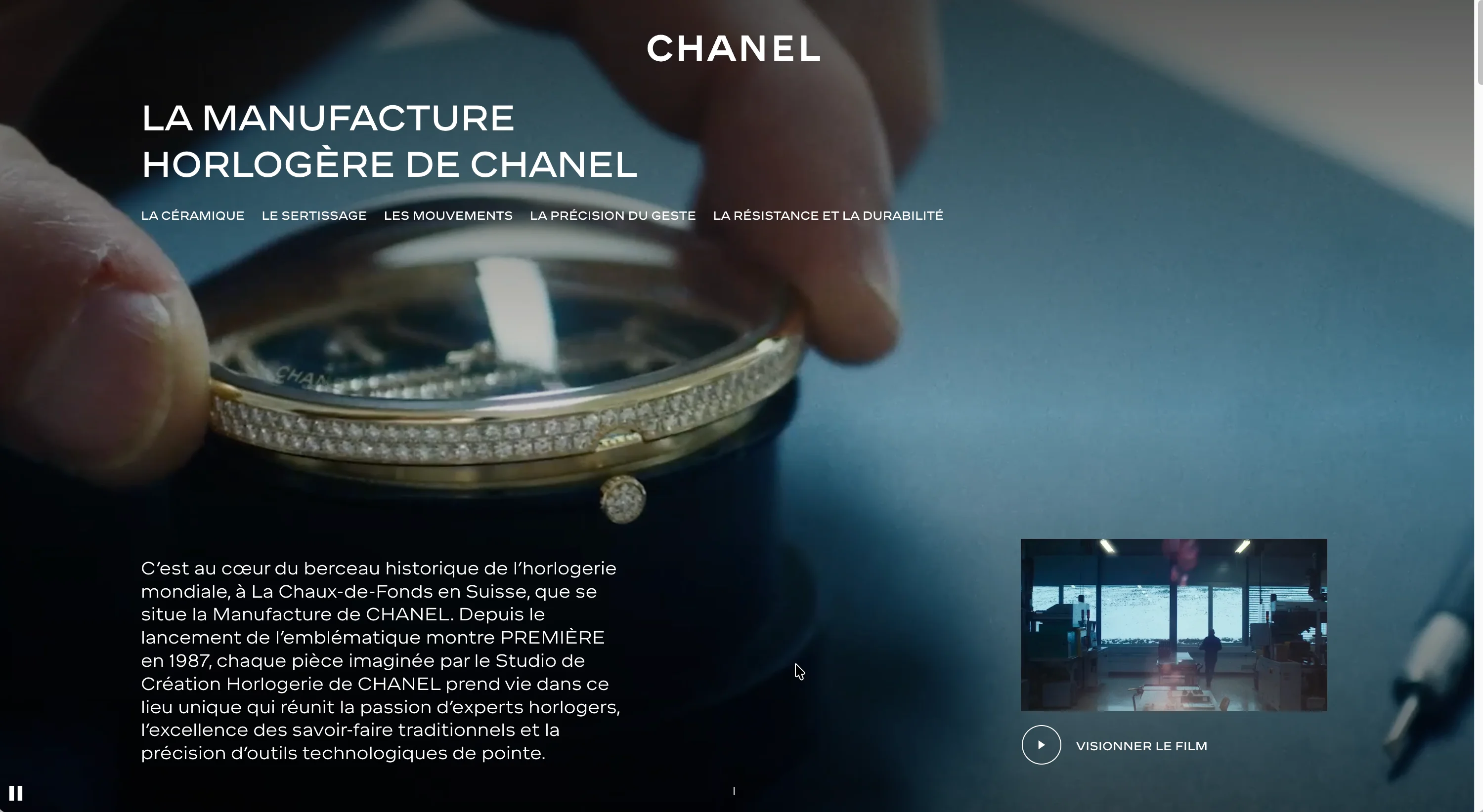 Chanel Manufacture — page éditoriale
