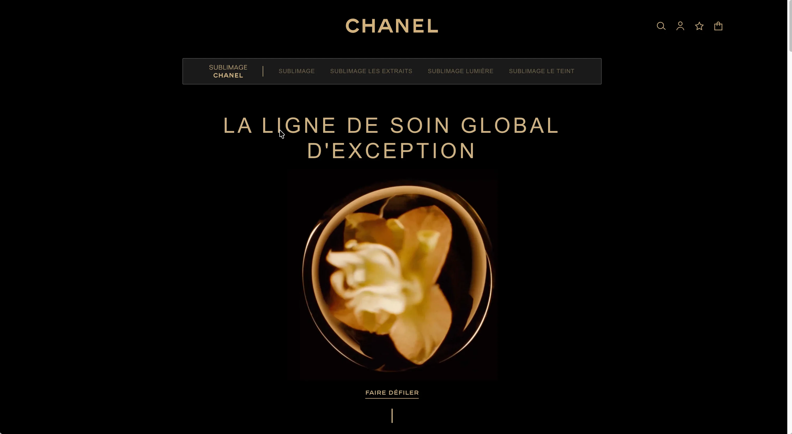 Chanel Sublimage — campagne soin luxe