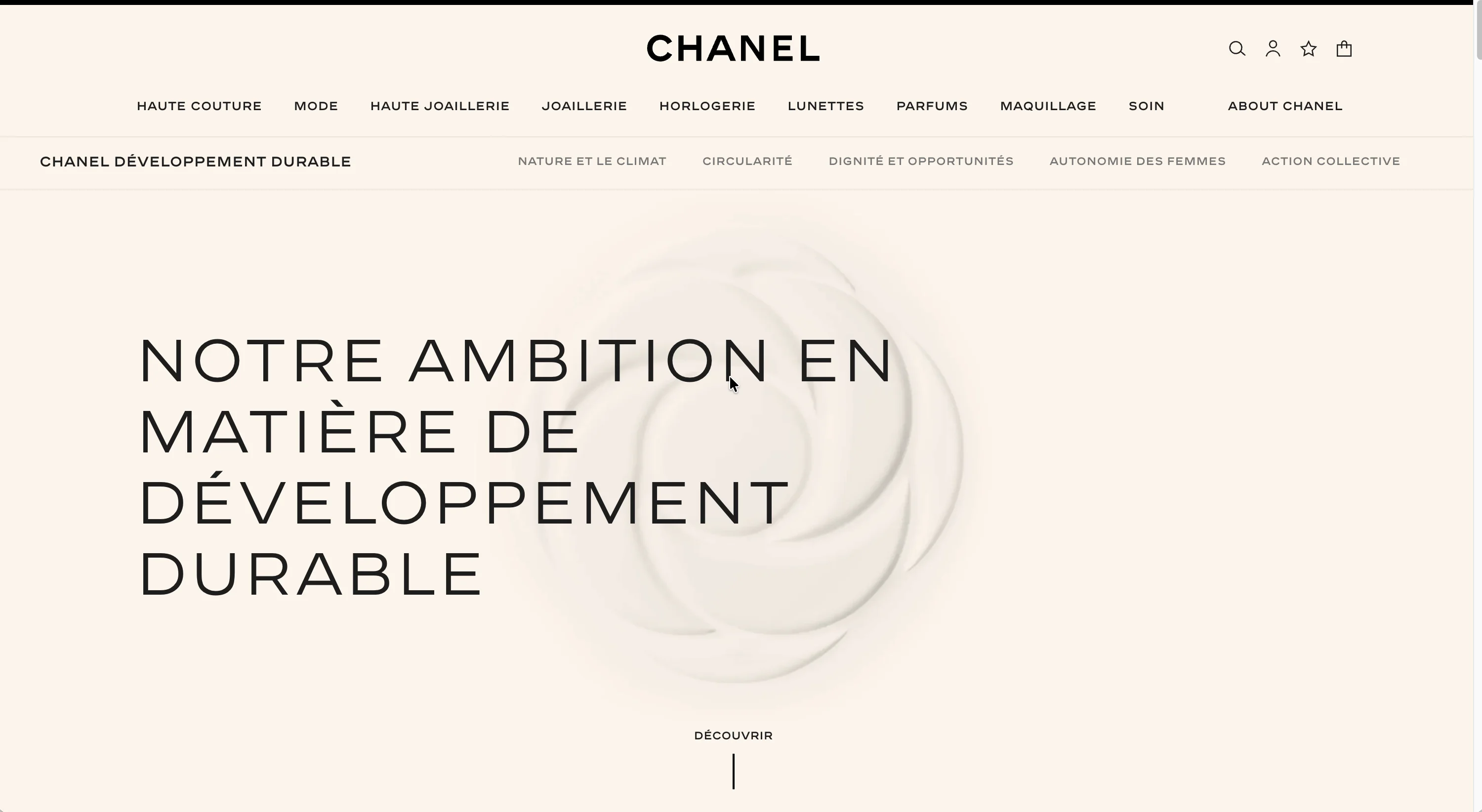 Chanel CSR — page engagements